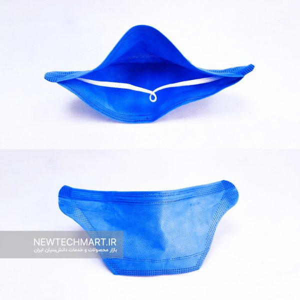 ماسک تنفسی نانویی N95 رسپی‌نانو (۳ عددی) - ماسک ریما - مدل Flat Fold