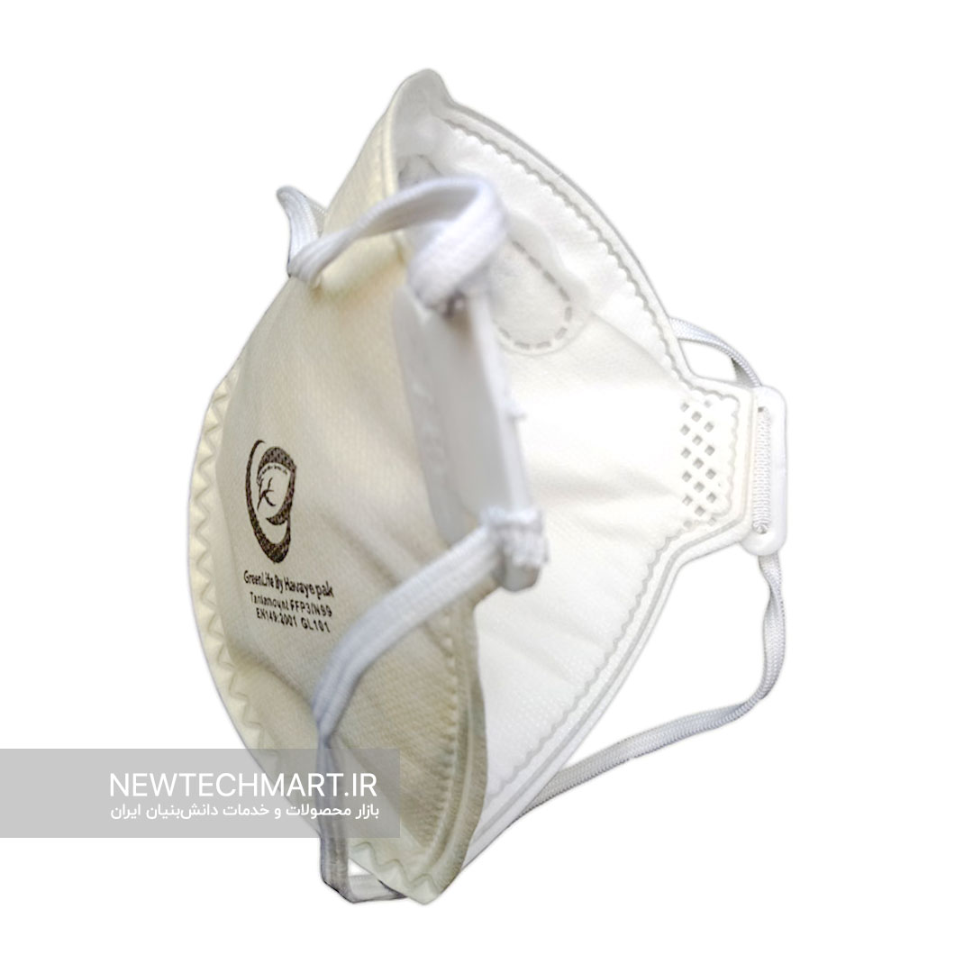 ماسک تنفسی نانویی N99 بدون سوپاپ گرین‌لایف - FFP3
