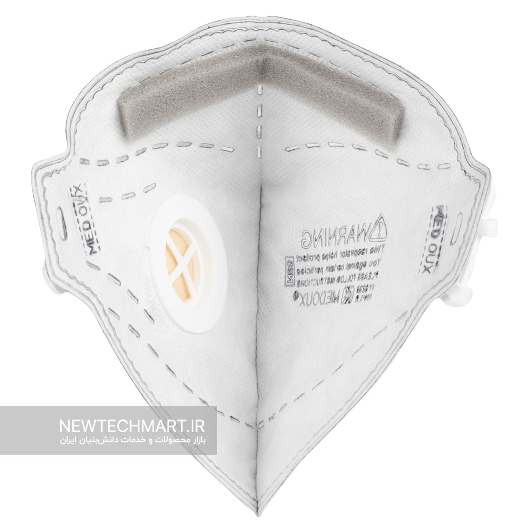 ماسک تنفسی N95 سوپاپ‌دار مداکس (دارای فیلتر کربن فعال) - FFP2