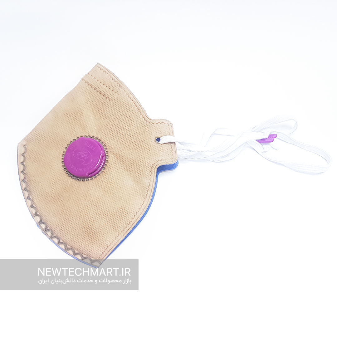 ماسک تنفسی N95 سوپاپ‌دار ترمه (دارای فیلتر کربن فعال) - FFP2