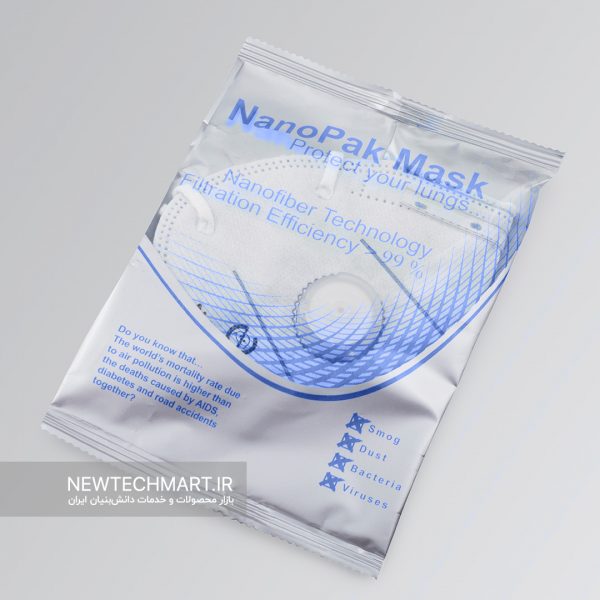 ماسک تنفسی نانویی N99 سوپاپ‌دار نانوپاک (مدل کش پشت گوش)