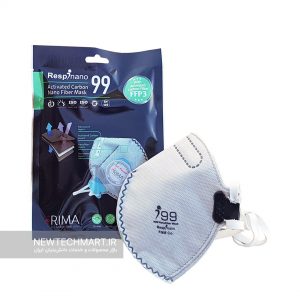 ماسک تنفسی نانویی N99 رسپی‌نانو بدون سوپاپ‌ - FFP3 (دارای لایه کربن فعال)